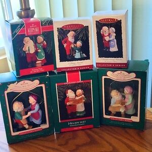 Hallmark Mr & Mrs Claus, set of 6
